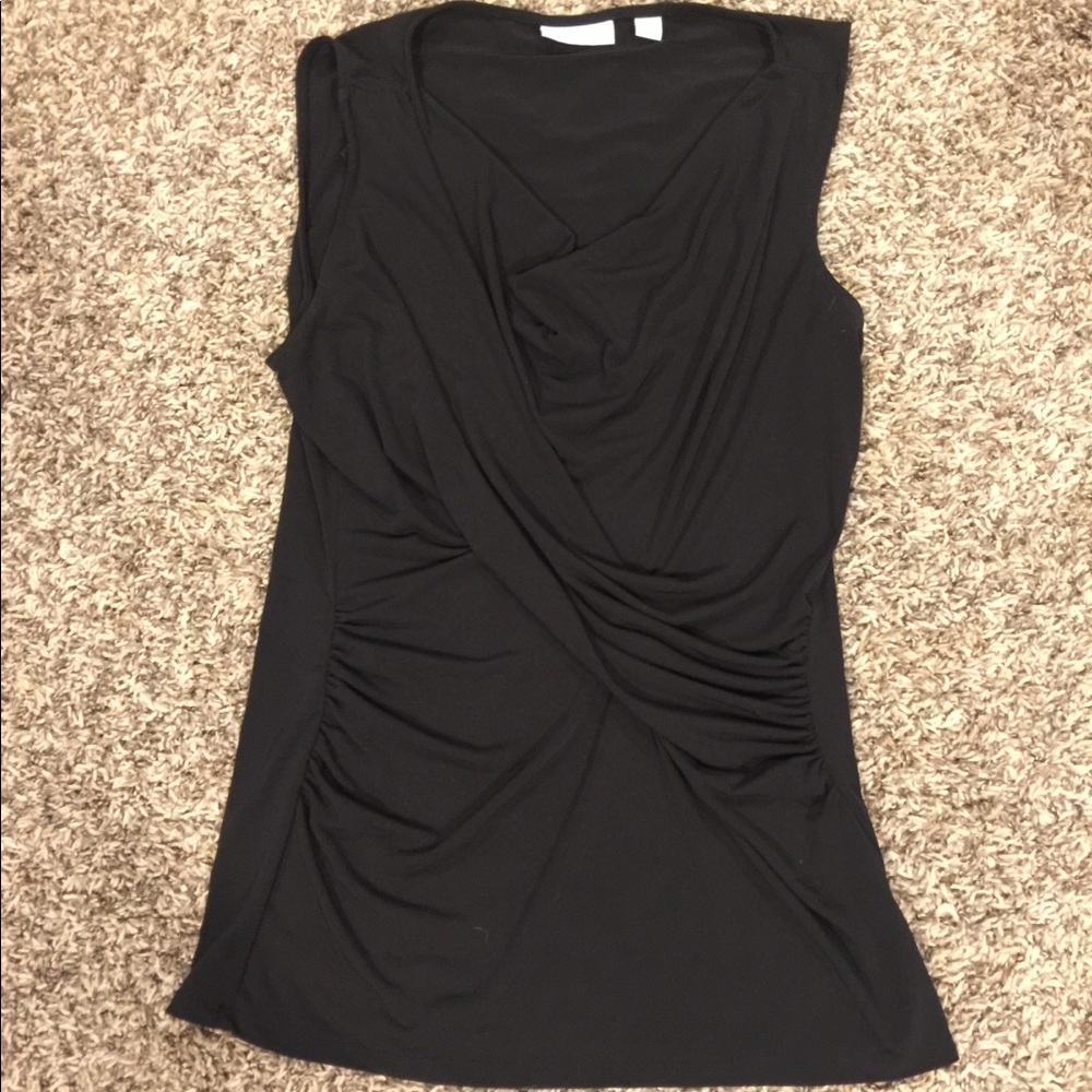 New York & Co. Cross Front Sleeveless Blouse